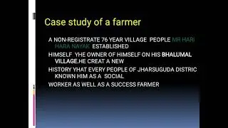 Power point presentation on case study of a farmer