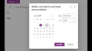 comment planifier l'envoie d'un mail (Gmail, Outlook)