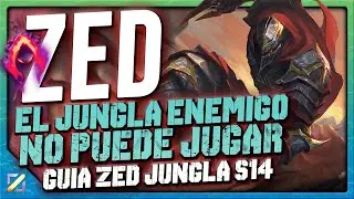 🥵 ¡¡EL MÉTODO PARA CARREAR con ZED JUNGLA en la S14 en ESPAÑOL!!  🤠  |  ☠️ MUERTE Y DESTRUCCIÓN ☠️