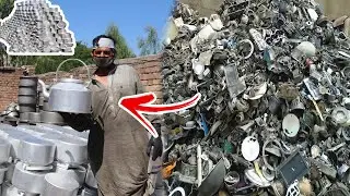 Process of Recycling Old Metal Scrap to Making Tea Kettle | Waste Recycling