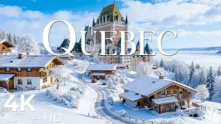 Quebec Winter 4K | Old Town Fairytale &ndash; Snowy Streets, Historic Charm & Cozy Canadian Atmosphere