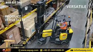Akber Ali & Sons - Articulated Narrow Aisle forklift trucks #aayag #cleaningsolutions