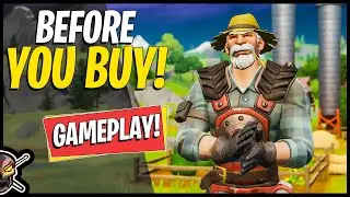FARMER STEEL First Look! Battle Barn Wrap | Power Pitch Tool | Before You Buy (Fortnite Battle RR)