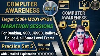 Practice Set-5 Computer Awareness Best MCQ's/PYQs for Banking, SSC, JKSSB, Railway, UGC NET, Police