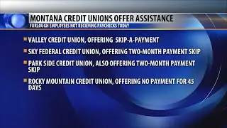 NorthWestern Energy, Montana credit unions offer assistance for furloughed federal employees