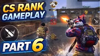 Free Fire CS Rank Gameplay Part 6 | High Level CS Rank Match | Pure Gameplay