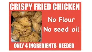 Crispy fried chicken. Easy. No flour, No seed oils #lowcarb #carnivore #food #highproteinfoods #keto