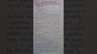 Letter writing|| Informal letter|| A letter to your friend about your school trip #shorts #short