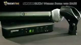 Ручная беспроводная система Shure BLX24/SM58 с капсюлем SM58