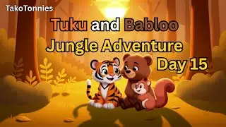 Tuku & Babloo and a small squirrel | Jungle Adventure by TaKoToonies.