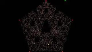 Fractal Generating Random Walk - Pentagon Overlap