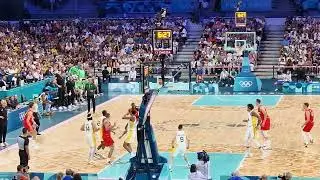 Paris 2024 Germany - Brasil : Daniel Theis missed alley OOP !