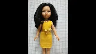 Платье для куклы Паола Рейна. Быстро и легко. We sew a dress for Paola Reina.