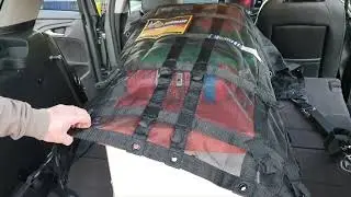 In Car Safeguard Cargo Net Demo. Securing gear in your vehicle - Perfect for Sales Reps, Couriers...