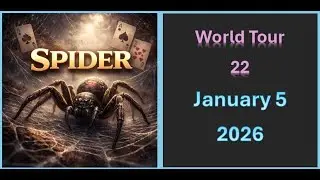 WORLD TOUR 22 Spider Solitaire EXPERT January 5, 2026 - Microsoft Challenge