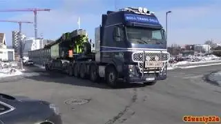4K| Volvo FH16 Transports & Unloads A Bauer RTG RG21T Rig
