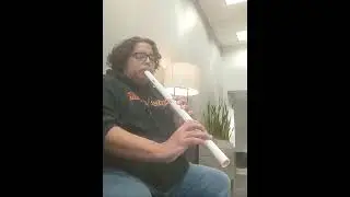 Divine Sounds on a PVC Flute #basketmaker #nativeamericanflute #breaktime #indigenous #flute #divine