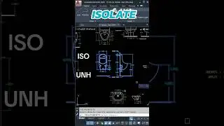 100 เทคนิคคีย์ลัด AutoCAD คำสั่งที่8 Isolate #คีย์ลัดAutoCAD #AutoCAD #ห้องเรียนเขียนแบบออนไลน์