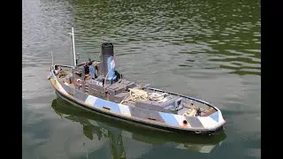 Tid Tug 16 | Towing an Erection tank, part of the Mulberry Harbour roadway