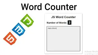 Word_Counter using VanillaJS- A2B-The Coder