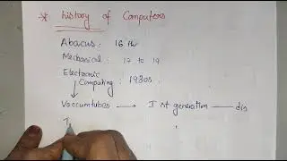 CO  Unit 1: history of computer 