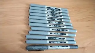 Great pens For School! | Uni-ball UB-157 Eye Rollerball Pens 0.7mm Black 12 Pack Review
