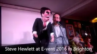 Steve Hewlett at E vent 2016 in Brighton with Simon Cowell
