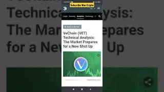 VeChain  Technical Analysis: The Market Prepares for a New Shot Up #shorts #vechainthor #vechain