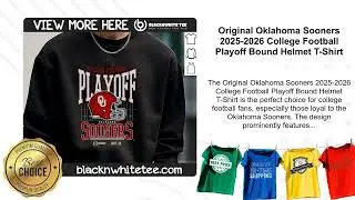 Original Oklahoma Sooners 2025-2026 College Football Playoff Bound Helmet T-Shirt