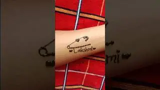 Lakshmi name mehndi tattoo Part 71 #nishumehandi #viral #shortvideo #trendingshorts #mehndidesign