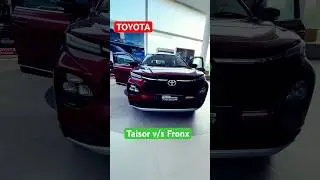 2025 Toyota Taisor V/s Fronx #taisor #toyotataisor