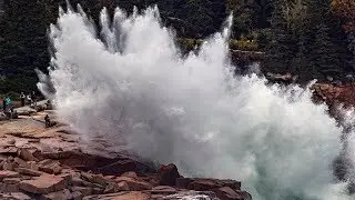 HUGE WAVES And Fall Colors At ACADIA NATIONAL PARK