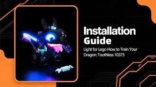 Light Kit For LEGO 10375 How to Train Your Dragon: Toothless.
