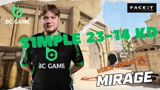 DEMO POV - s1mple (23-14) KD - 4000 ELO FACEIT(Mirage) #cs2 #s1mple #bcgame #povcs2 #cs2pov