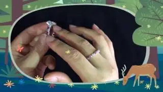 Stunning Pink Diamond 925 Sterling Silver Ring