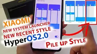 Official - iOS Recent Style in HyperOS System Launcher 🔥 HOW TO INSTALL Pile Up Style?