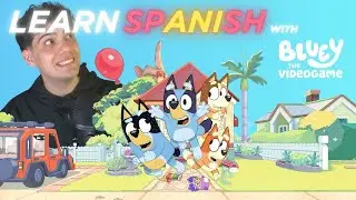 Learn Spanish With: Bluey: The Videogame 💙🐾 | Comprehensible Input Spanish Gameplay