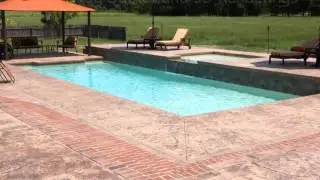 Fiberglass Saltwater Swimming Pool by Dolphin Pools of West Monroe