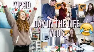 DAY IN THE LIFE OF A VIPKID TEACHER | MORNING ROUTINE, GROCERY HAUL & COOKING | VLOG
