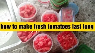 How to preserve tomatoes                         #maketomatoeslastlong#keeptomatoesfresh