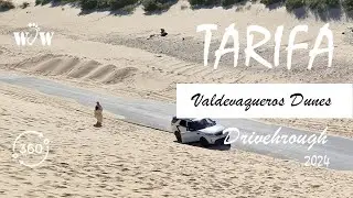 Driving Tarifa 360: Valdevaqueros Dunes drive through, 360 video