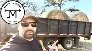 Hauling Hay with the Dump Trailer