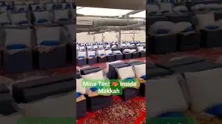 Mina Tent ⛺️ City of Tent Makkah #hajj2023 #saudiarabia #trending #shortvideo
