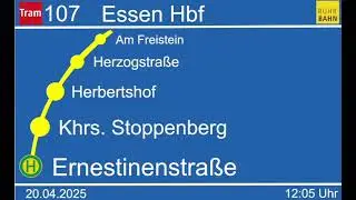 RuhrBahn-Ansagen | Der Linie 107 Bis Essen Hbf Keine Komplette Ansagen