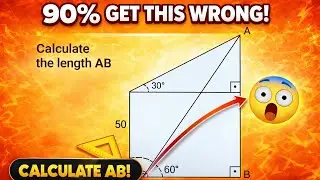 Can You Find AB? | Tricky Geometry Puzzle