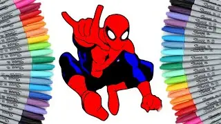 SPIDERMAN #8 Coloring Pages | AVENGERS | How to Color Spiderman | Coloring for Kids |