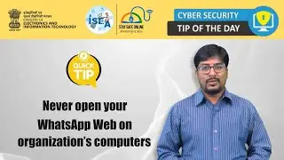 Why You Should Never Use WhatsApp Web on Office Computers | TIP OF THE DAY