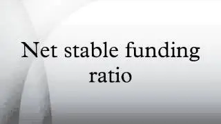 Net stable funding ratio