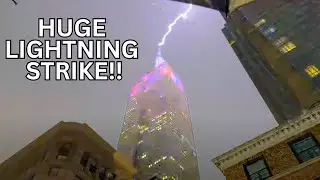 SEVERE LIGHTNING STRIKES The Empire State Building On New Year's Eve 2025