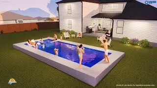 Staycation Fiberglass Pools - Garcia Family - Barbados 14x35 Pool & Spa Combo